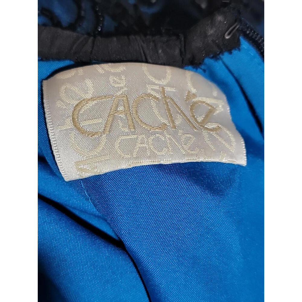 Cache Collection 100% Silk Size S Artsy Sophisticated Dress Backless Beaded #C3 - Picture 10 of 12